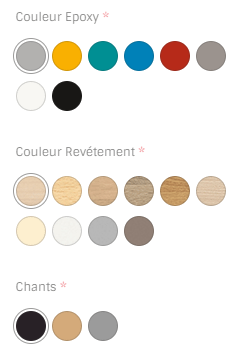 SCOLAIRE - Apprendre - Table TAGE HR plat. ép.21 mm strat. chant bois pièt. époxy - 70x50 cm - T3 à T6