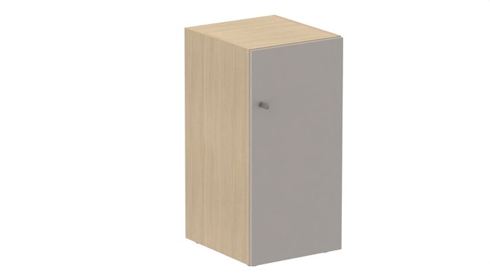 CASIERS - 1 case - Meuble à cases H.92xL.45xP.50cm - 1 case H86cm. porte pleine. serrure à clé