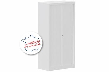 [Pas de famille] - [Pas de sous famille] - Armoire à rideaux H136xL120cm 3 tablettes