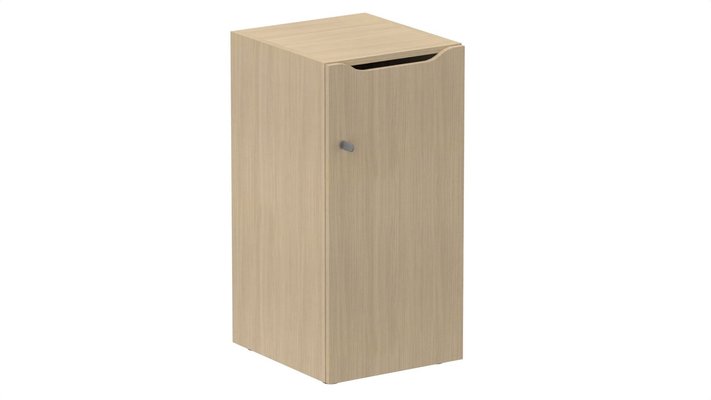 CASIERS - 1 case - Meuble à cases H.92xL.45xP.50cm - 1 case H86cm. porte avec découpe en partie haute. serrure à clé