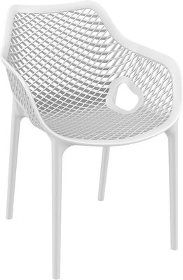 POLYPROPYLENE - FAUTEUILS  - BAHIA XL- Fauteuil en polypropylène renforcè fibre de verre-Finition Blanc (PBL)