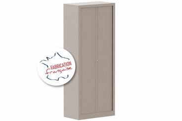 [Pas de famille] - [Pas de sous famille] - Armoire à rideaux H198xL80cm 4 tablettes
