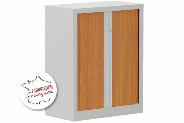 [Pas de famille] - [Pas de sous famille] - Armoire à rideaux H100xL80cm 2 tablettes