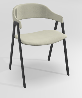CHAISES ET TABOURETS - Pour tables standards, ht 75 cm, piétement 4 pieds - POPEYE Chaise L.53xP.43xH.77.5cm-hauteur assise 46cm