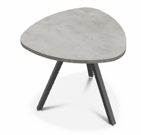 TABLES BASSES - Trium - TRIUM Table basse forme triangulaire L.50xP.50xH.45cm