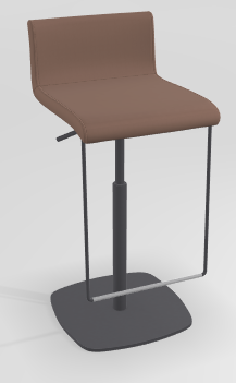 CHAISES ET TABOURETS - Réglables en hauteur - COCKTAIL Tabouret -Finitions : MOSAIC PINK (M330) / PIETEMENT EPOXY : structure coloris ANTHRACITE MAT (EP79)