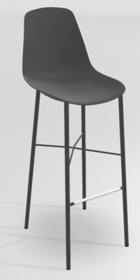 CHAISES ET TABOURETS - Pour tables hauteurs 105 ou 110 cm - DIXIE Chaise haute L.44xP.52xH.117cm-hauteur assise 80cm.