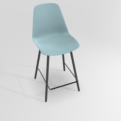 CHAISES ET TABOURETS - Pour tables hauteur 90 cm - PETALE Chaise haute L.46xP.51.5xH.101.5cm-hauteur assise 65.5cm