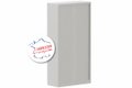 Armoire à rideaux H198xL100cm 4 tablettes