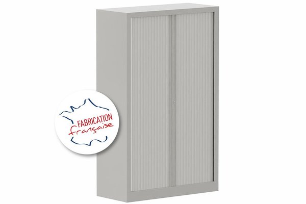 [Pas de famille] - [Pas de sous famille] - Armoire à rideaux H160xL100cm 3 tablettes