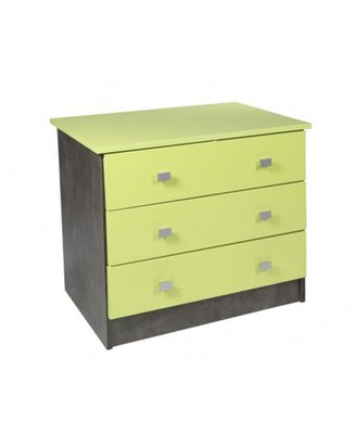 SCOLAIRE - Se Reposer - Commode TERRA 3 tiroirs méla. - L80xP53xH75 cm
