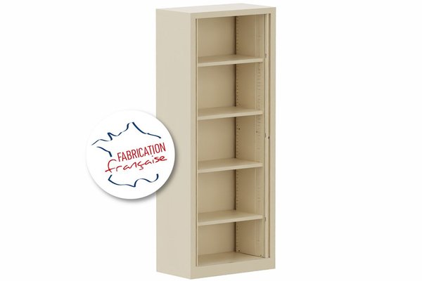 [Pas de famille] - [Pas de sous famille] - Armoire à rideaux H198xL80cm 4 tablettes