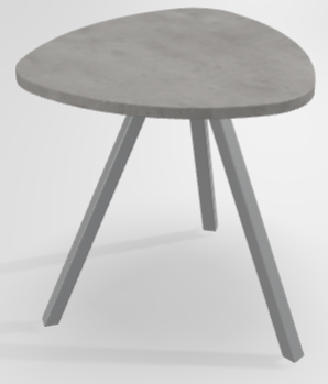 TABLES BASSES - Trium - TRIUM Table basse forme triangulaire L.50xP.50xH.45cm