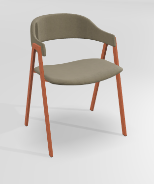 CHAISES ET TABOURETS - Pour tables standards, ht 75 cm, piétement 4 pieds - POPEYE Chaise L.53xP.43xH.77.5cm-hauteur assise 46cm