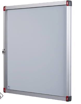 TABLEAUX / CHEVALETS / VITRINES - Vitrines - Vitrine d'intérieur H.98xL.114cm format 15x A4, fond tôle laquée magnétique coloris blanc PRIX HORS INSTALLATION