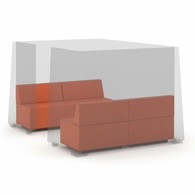 CLOISONS - Silent Box - Silent Box ensemble de 4 chauffeuses, coloris vert clair