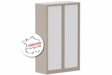 [Pas de famille] - [Pas de sous famille] - Armoire à rideaux H160xL100cm 3 tablettes
