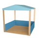 Cabane pour enfant méla. et bois incolore - L180xP180xH180 cm