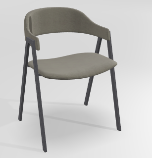 CHAISES ET TABOURETS - Pour tables standards, ht 75 cm, piétement 4 pieds - POPEYE Chaise L.53xP.43xH.77.5cm-hauteur assise 46cm