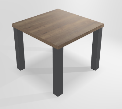 ATLAS Table forme carrée L.90xP.90xH.76.9cm