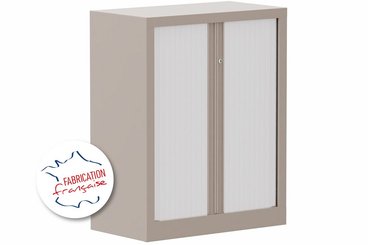 [Pas de famille] - [Pas de sous famille] - Armoire à rideaux H100xL80cm 2 tablettes