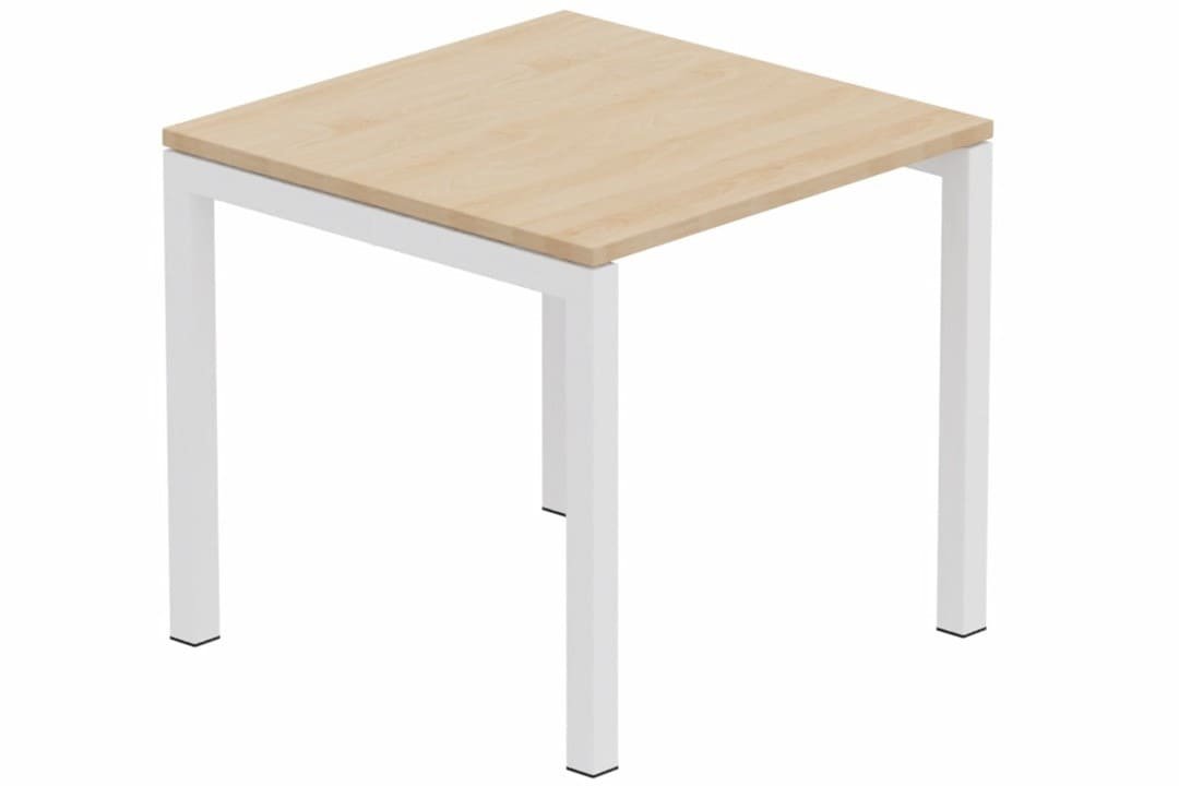 Module départ table composable 80x80cm hêtre/ blanc