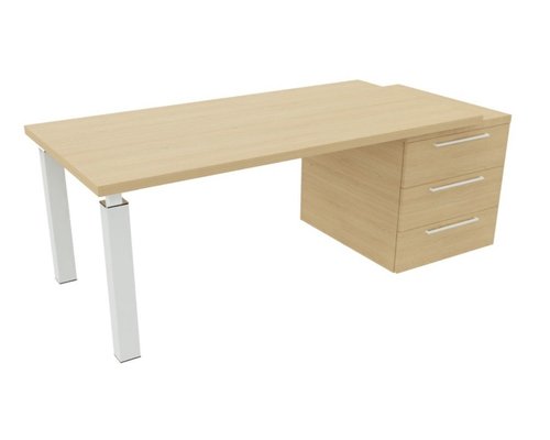 Gamme X4 - Manager - X4- Plan Manager 180x90cm + caisson XXL débordant (encombrement 206x90cm)