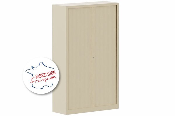 [Pas de famille] - [Pas de sous famille] - Armoire à rideaux H198xL120cm 4 tablettes