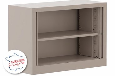 [Pas de famille] - [Pas de sous famille] - Armoire à rideaux H69,5xL100cm 1 tablette