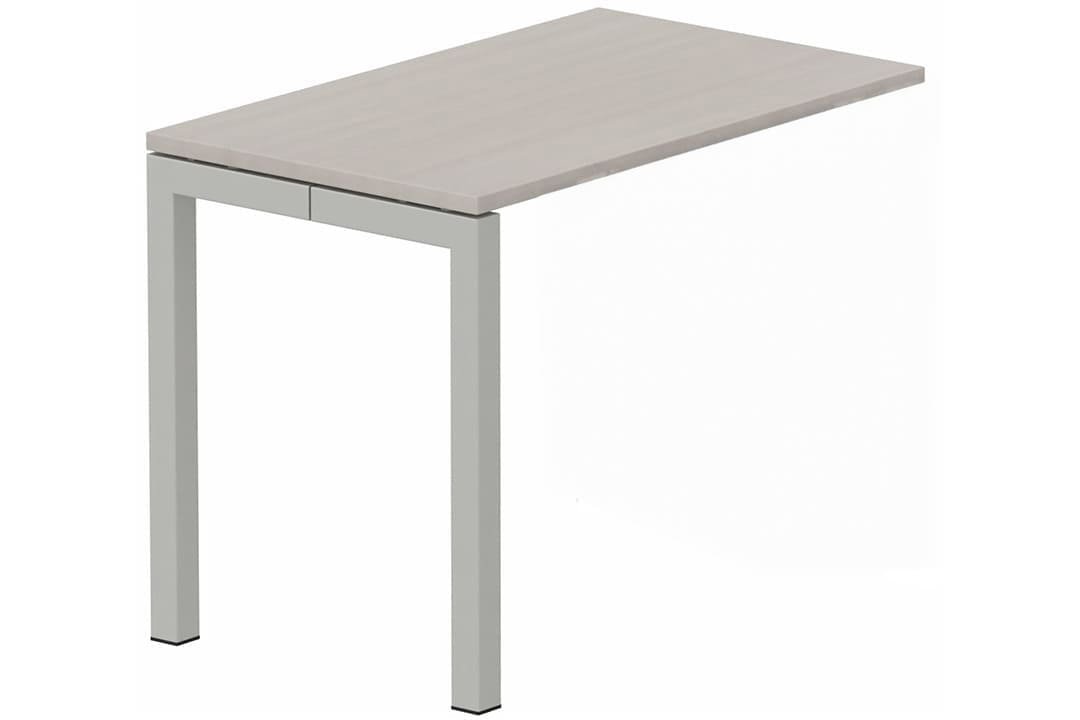Module composable pied arche L.120xP.60cm, suivant, plateau acacia, structure aluminium