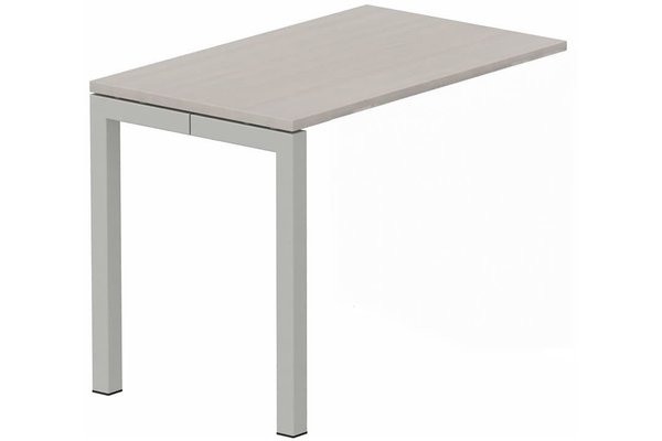 TABLES DE FORMATION - Composables piétement "Arche" - Module composable pied arche L.120xP.60cm, suivant, plateau acacia, structure aluminium