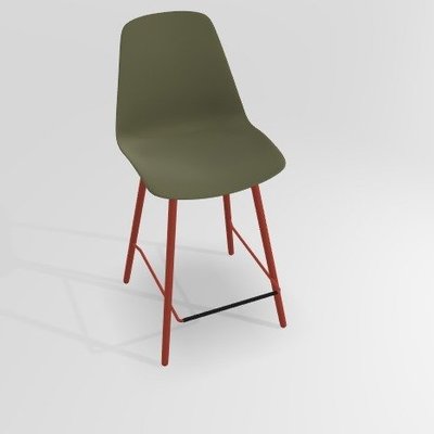CHAISES ET TABOURETS - Pour tables hauteur 90 cm - PETALE Chaise haute L.46xP.51.5xH.101.5cm-hauteur assise 65.5cm