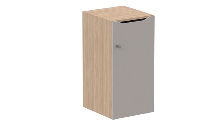 CASIERS - 1 case - Meuble à cases H.92xL.45xP.50cm - 1 case H86cm. porte avec découpe en partie haute. serrure à clé