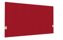 SECRET Panneau-écran acoustique H74cm pour poste solo L.120cm. 2 faces tissu STEP coloris rouge. pinces de fixation réglables en hauteur coloris aluminium