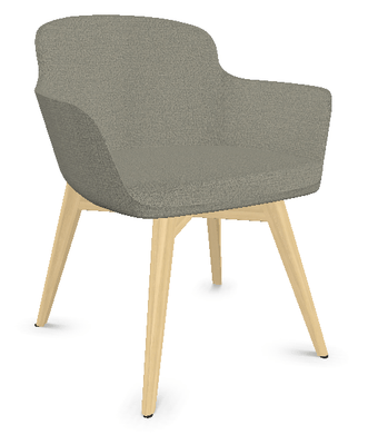 TABLES BASSES - Pieds bois - NAPOLEON Siège Lounge coque polyuréthane moulée tapissée Step 