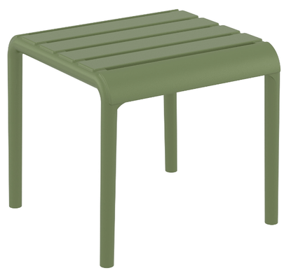 POLYPROPYLENE - TABOURETS  - Table basse de jardin SQUARE - dimensions L.42 x P.41 x Ht.40 - Coloris Olive green