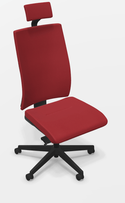 OPERATIVE - Dossier tissu - Fauteuil ZEN tissu manager avec têtière, sans accotoirs