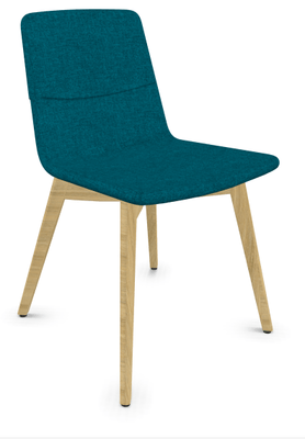 FAUTEUILS/POUFS - 4 pieds bois - MELODY chaise 4 pieds bois frêne naturel