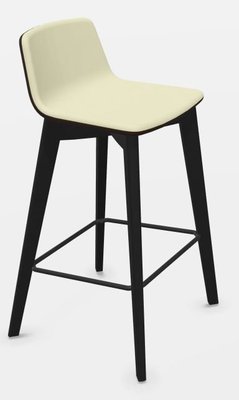 CHAISES ET TABOURETS - Pour tables hauteurs 105 ou 110 cm - MELODY chaise haute. assise H.74cm. piétement frêne teinté noir