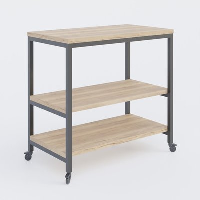 [Pas de famille] - [Pas de sous famille] - Desserte sur patin hauteur 72 cm largeur 80cm profondeur 42cm sur roulettes.