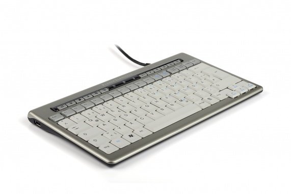 ERGONOMIE - Claviers/Souris/Tapis de souris - Clavier ergonomique compact, 2 ports USB intégrés, version filaire, L.31xP.17xH.2cm
