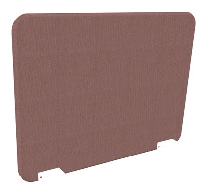 PANNEAUX ECRANS POUR BUREAU DROIT SOLO - Pour bureaux largeur 80 cm - Panneau-écran frontal super acoustique pour poste seul Longueur 80cm. Hauteur 59.5 / 53cm Pinces Blanches Tissu Berta AI0