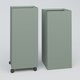 Poubelle 1 Module HT 75 cm la HT 30 cm Prof. 60 cm avec roulettes . Coffre Vert