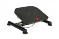 Repose-pieds ergonomique, réglable au pied en ht et inclinaison, antidérapant, L.42xP.32xH.13cm, noir
