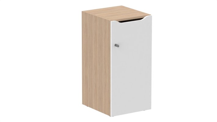 CASIERS - 1 case - Meuble à cases H.92xL.45xP.50cm - 1 case H86cm. porte avec découpe en partie haute. serrure à clé