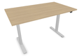Table assis debout plateau HETRE 140x80 réglage électrique super confort de 65 à 130 cm / structure alu