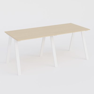 [Pas de famille] - [Pas de sous famille] - Table Keops Métal 280x120 cm de profondeur et hauteur 109 cm . Plateau épaisseur 25mm.