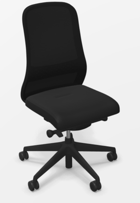 a definir - a definir - Fauteuil de travail mistral MESH NOIR Cadre Noir assiseTissu Non feu M1