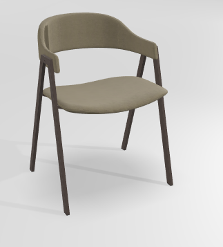 CHAISES ET TABOURETS - Pour tables standards, ht 75 cm, piétement 4 pieds - POPEYE Chaise L.53xP.43xH.77.5cm-hauteur assise 46cm
