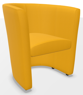 CANAPES - 1 place - CLUB fauteuil 1 place, simili cuir V coloris jaune